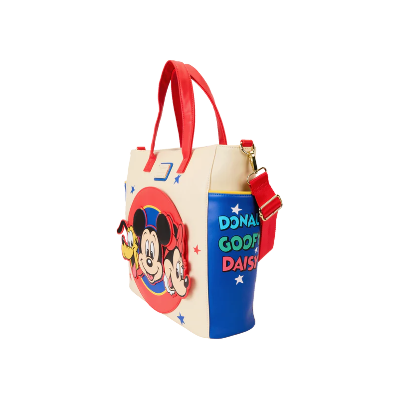 DISNEY -Mickey & Amis -Mini sac à dos & Tote Bag convertible Loungefly 
