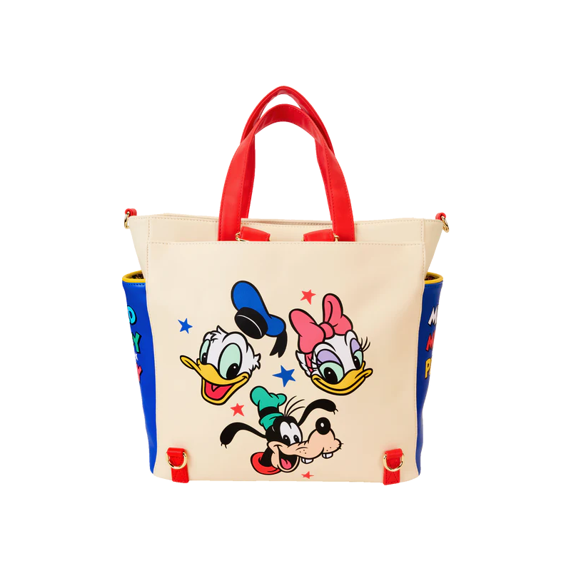 DISNEY -Mickey & Amis -Mini sac à dos & Tote Bag convertible Loungefly 