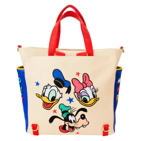 DISNEY -Mickey & Amis -Mini sac à dos & Tote Bag convertible Loungefly 