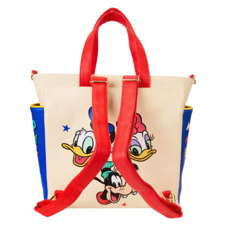 DISNEY -Mickey & Amis -Mini sac à dos & Tote Bag convertible Loungefly 