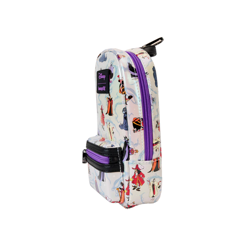 DISNEY - Villains - Mini Sac à Dos Plumier Iridescent LoungeFly 