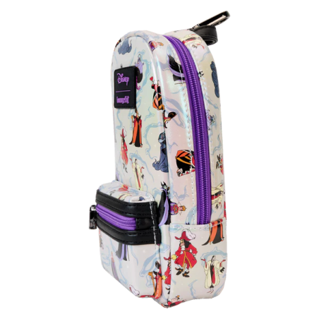 DISNEY - Villains - Mini Sac à Dos Plumier Iridescent LoungeFly 