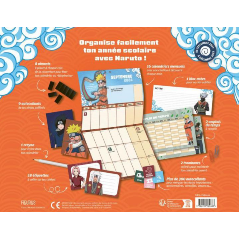 NARUTO - Le calendrier 2024/2025 