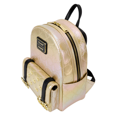 SANRIO - 50ème Anniversaire - Mini Sac à Dos Metallique Doré LoungeFly 