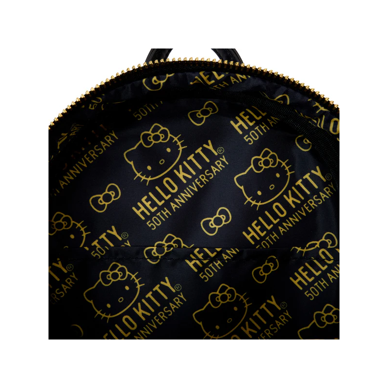 SANRIO - 50ème Anniversaire - Mini Sac à Dos Metallique Doré LoungeFly 