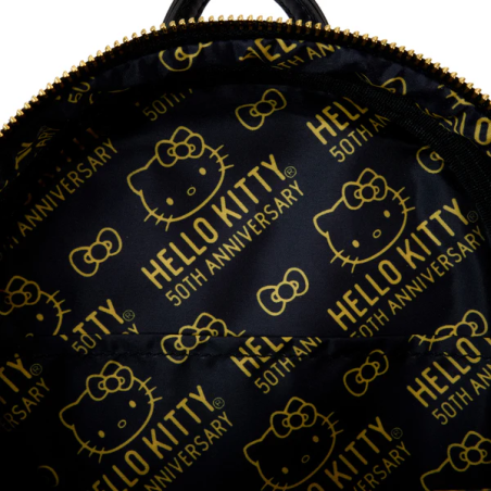 SANRIO - 50ème Anniversaire - Mini Sac à Dos Metallique Doré LoungeFly 