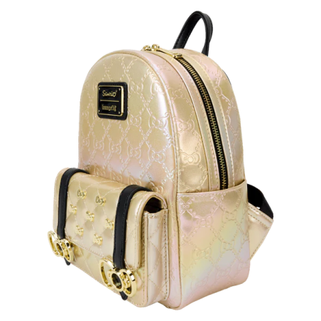 SANRIO - 50ème Anniversaire - Mini Sac à Dos Metallique Doré LoungeFly 