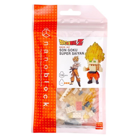 DRAGON BALL - Son Goku Super Saiyan - Figurine Nanoblock 10cm 
