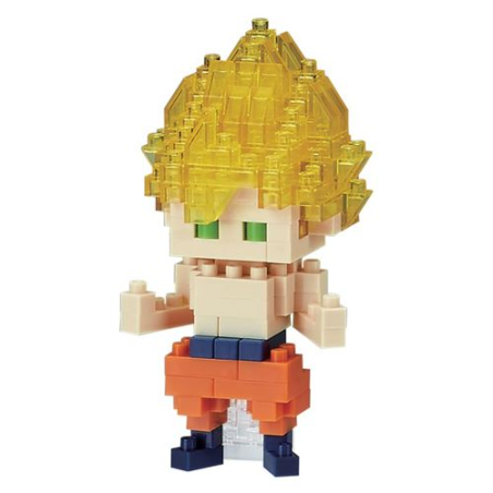 DRAGON BALL - Son Goku Super Saiyan - Figurine Nanoblock 10cm 