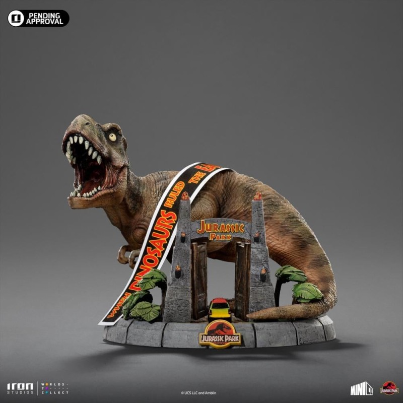 JURASSIC PARK - T-Rex Illusion Deluxe - Statuette Minico 14.8cm 