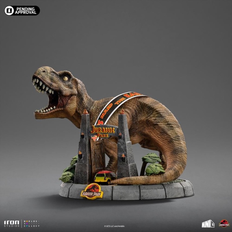 JURASSIC PARK - T-Rex Illusion Deluxe - Statuette Minico 14.8cm 