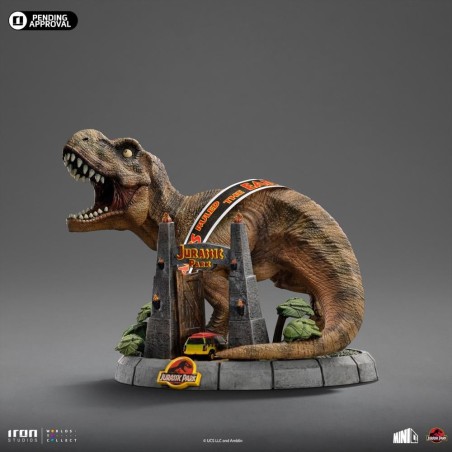 JURASSIC PARK - T-Rex Illusion Deluxe - Statuette Minico 14.8cm 