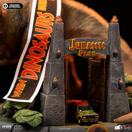 JURASSIC PARK - T-Rex Illusion Deluxe - Statuette Minico 14.8cm 