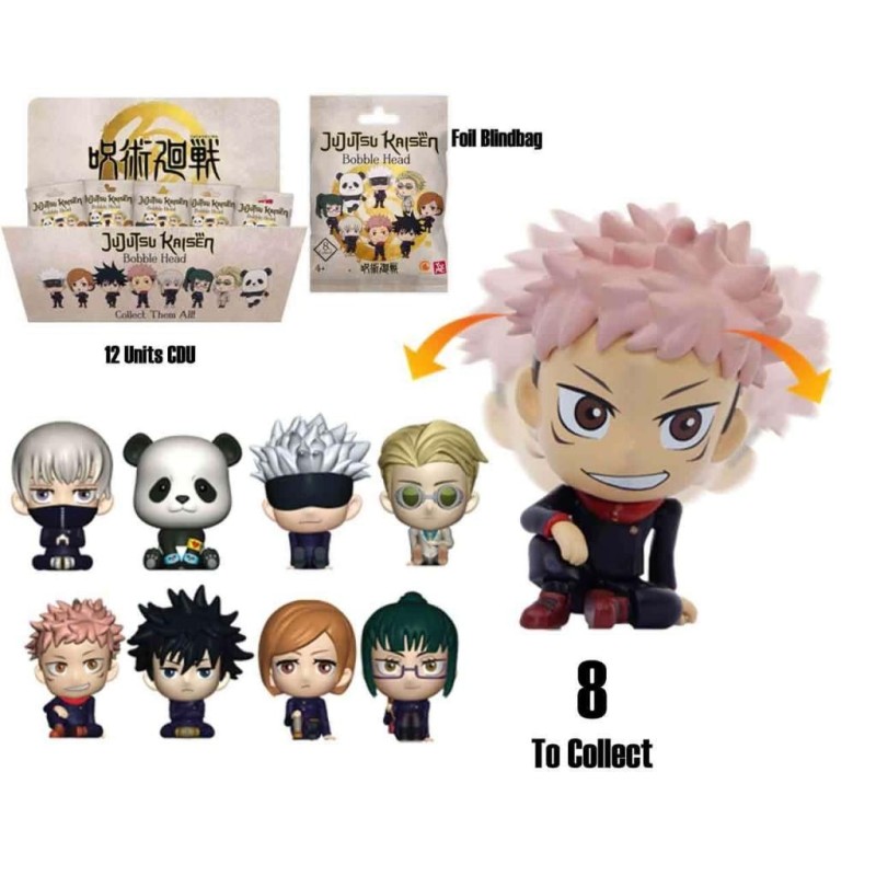 JUJUTSU KAISEN - Bobble Hero - Assortiment 12 Figurines 6cm 