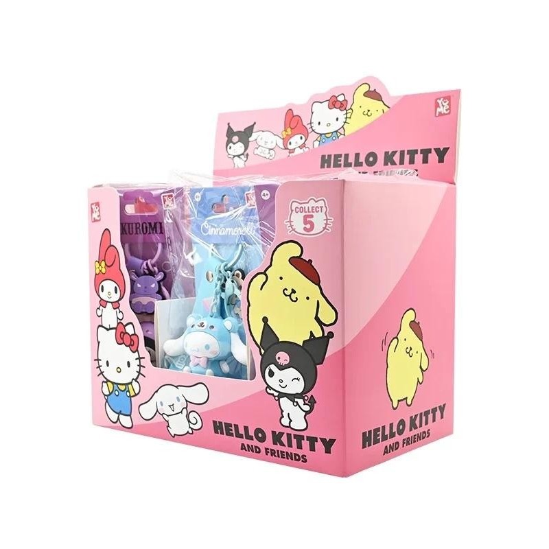 HELLO KITTY - Animals Series - Assortiment 12 Porte-Clés 15.5cm 