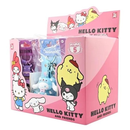 HELLO KITTY - Animals Series - Assortiment 12 Porte-Clés 15.5cm 