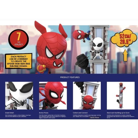 SPIDER-MAN - Tower Series - Assortiment 12 Figurines 8cm 
