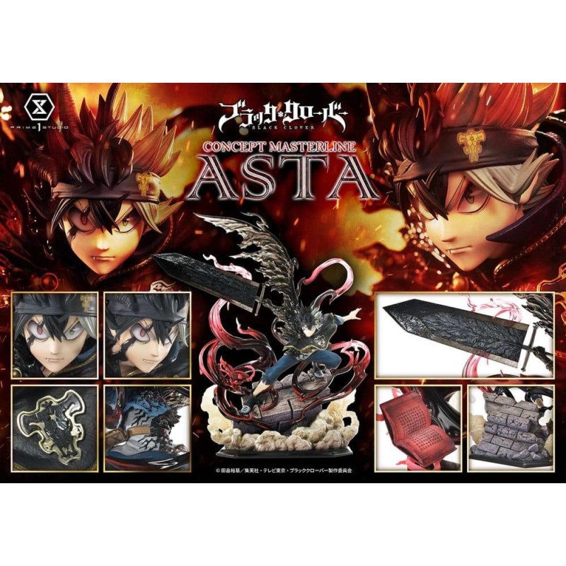 BLACK CLOVER - Asta "Exclusive Bonus" - Statue Masterline Series 50cm 