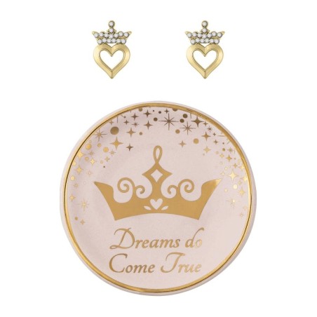 PRINCESSES - Gift Box - Boucles d'Oreilles + Plateau à Bijoux 