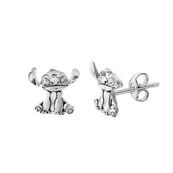 STITCH - Silver - 1 Paire de Clous d'Oreilles - Laiton Plaqué Argent  2