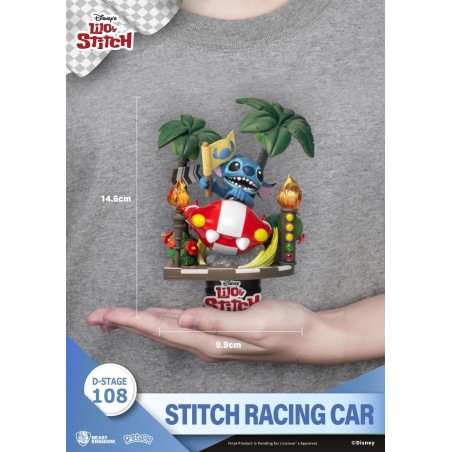 LILO & STITCH - Stitch Racing Car - Diorama D-Stage 14.6cm 