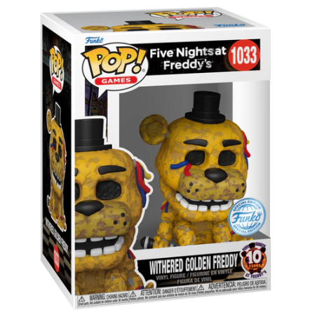 FIVE NIGHTS AT FREDDY'S - POP Gaming N° 1033 - Withered Golden Freedy 