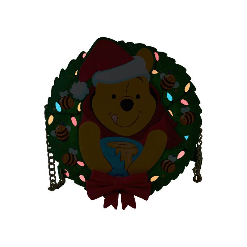 WINNIE L'OURSON - Stuck in Wreath - Sac bandoulière Loungefly 