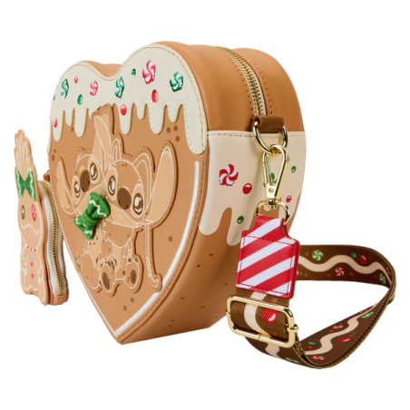 LILO & STITCH -Angel & Stitch Pain d'épices -Sac Bandoulière Loungefly 