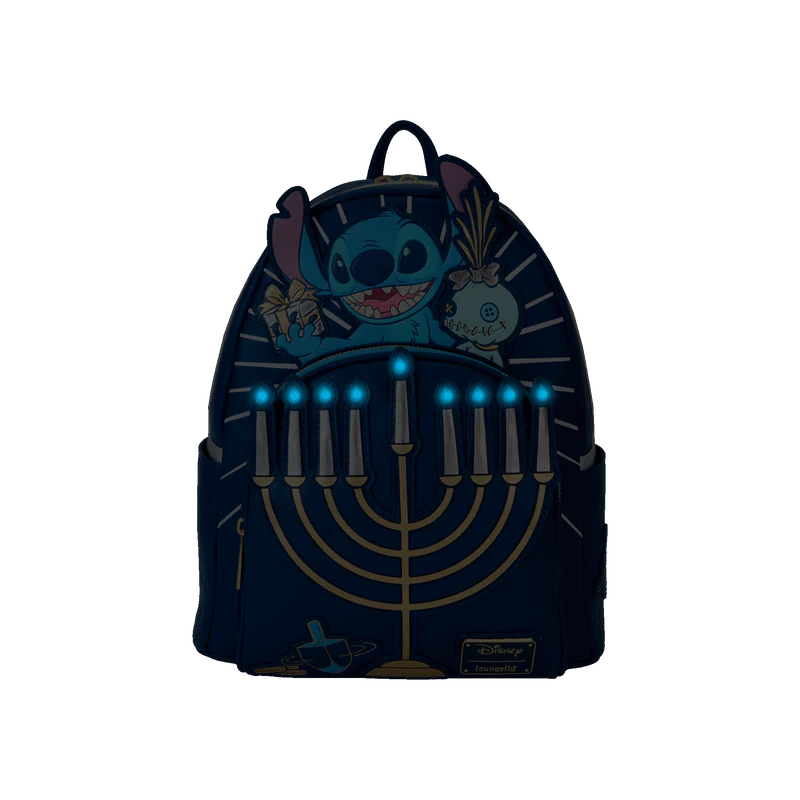 LILO & STITCH - Light Up Menorah Sticth - Mini sac à dos Loungefly 