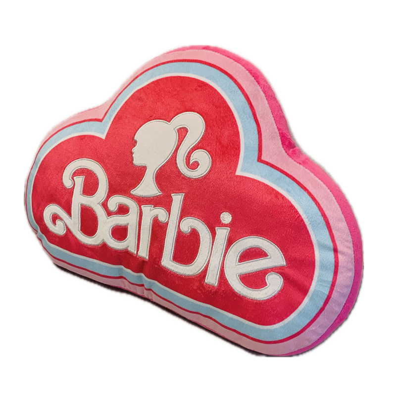 BARBIE - Logo - Coussin 3D Velboa - 40cm 