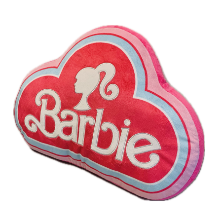 BARBIE - Logo - Coussin 3D Velboa - 40cm 