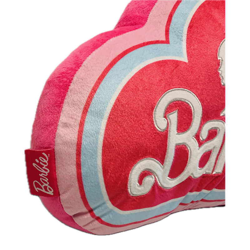 BARBIE - Logo - Coussin 3D Velboa - 40cm 