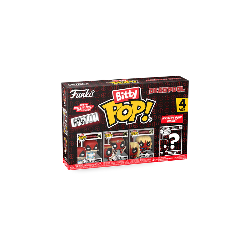 DEADPOOL - Bitty Pop 4 Pack 2.5cm - Sleepover 