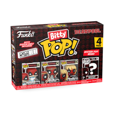 DEADPOOL - Bitty Pop 4 Pack 2.5cm - Sleepover 