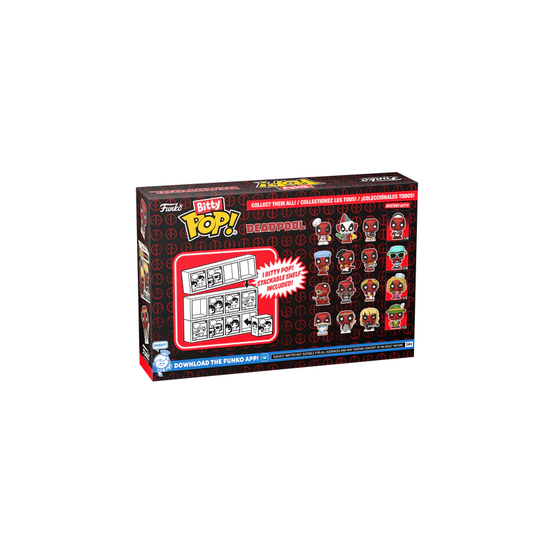 DEADPOOL - Bitty Pop 4 Pack 2.5cm - Sleepover 