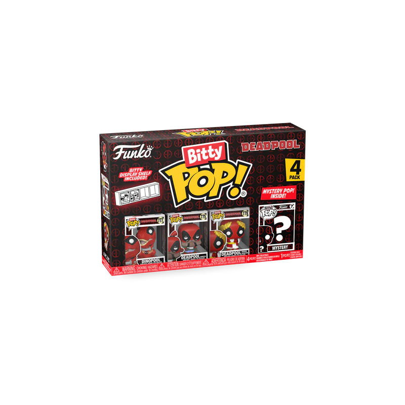 DEADPOOL - Bitty Pop 4 Pack 2.5cm - Dinopool 