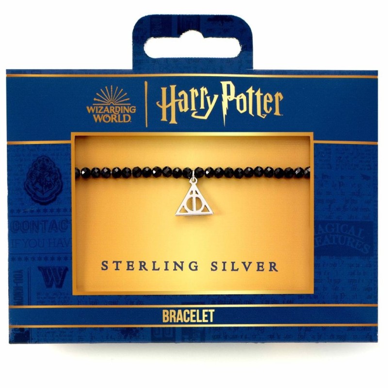 HARRY POTTER - Reliques de la Mort -Charme en Argent & Bracelet Perles 