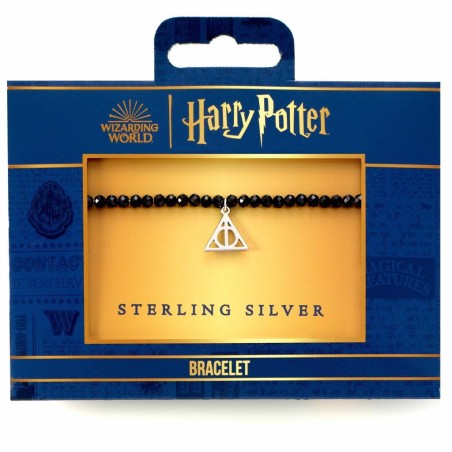 HARRY POTTER - Reliques de la Mort -Charme en Argent & Bracelet Perles 