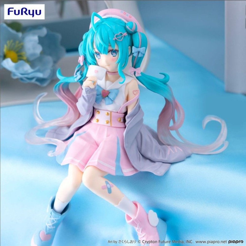HATSUNE MIKU - Love Sailor Grey Color - Statuette Noodle Stopper 13cm 