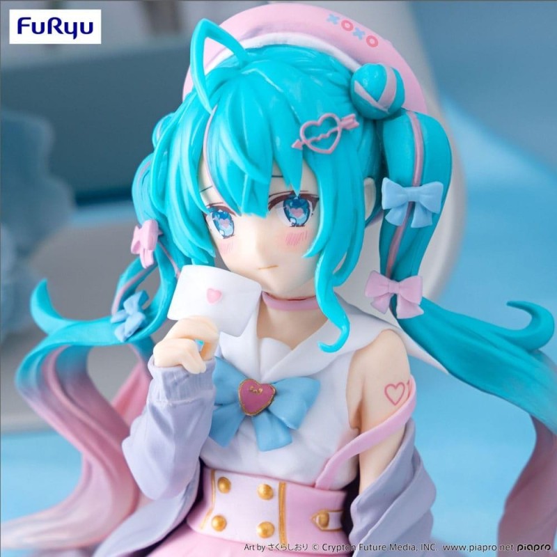HATSUNE MIKU - Love Sailor Grey Color - Statuette Noodle Stopper 13cm 