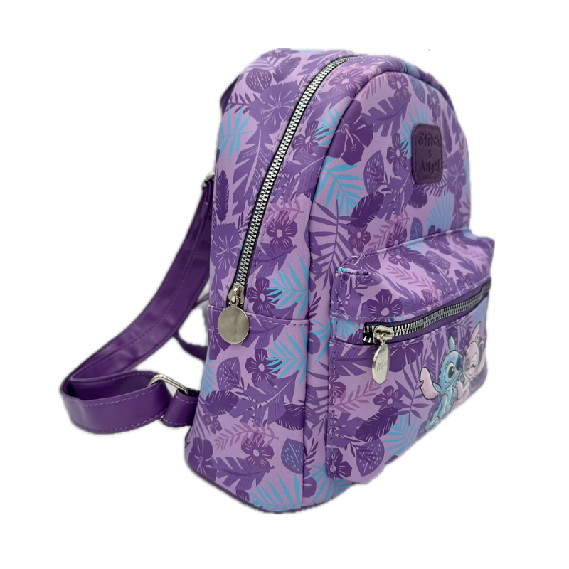 STITCH & ANGEL - Ohana - Sac à dos Similicuir - 28x11x22cm 