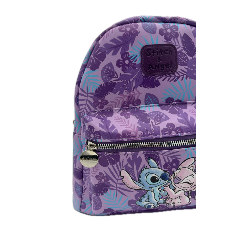STITCH & ANGEL - Ohana - Sac à dos Similicuir - 28x11x22cm 