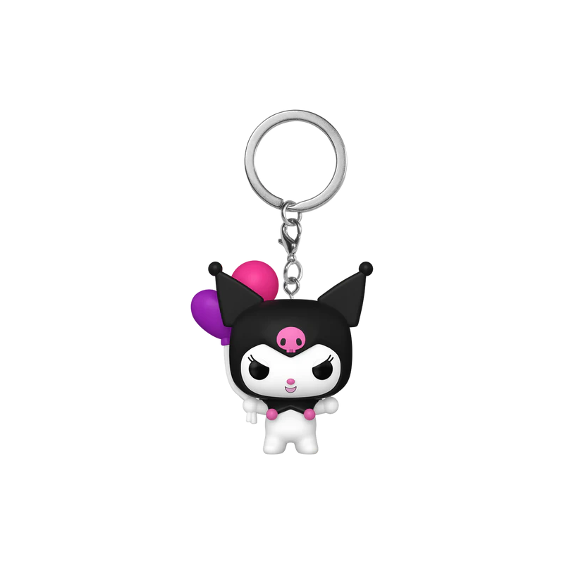 HELLO KITTY - Pocket Pop Keychains - Kuromi (avec Ballon) 