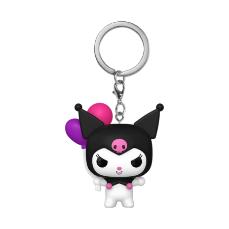 HELLO KITTY - Pocket Pop Keychains - Kuromi (avec Ballon) 
