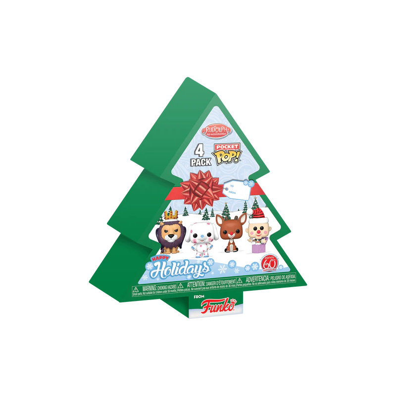 RUDOLPH - Pocket Pop 4 Pack - Tree Holiday 