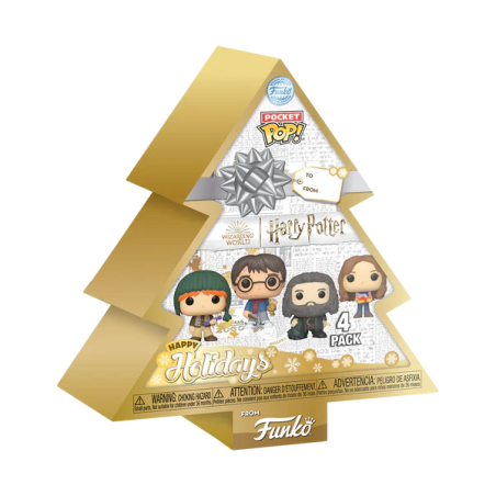 HARRY POTTER - Pocket Pop 4 Pack - Tree Holiday 