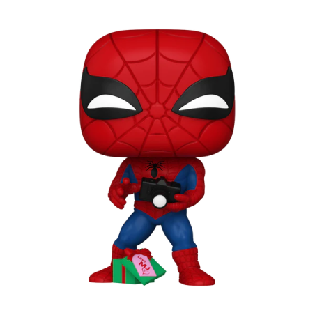 HOLIDAY '24 - POP Marvel N° 1441 - Spider-Man avec cadeau ouvert 