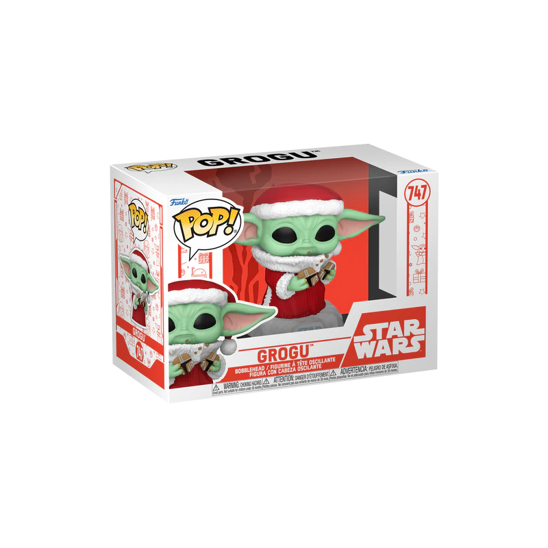 MANDALORIAN HOLIDAY - POP Star Wars N° 747 - Grogu (Santa) 
