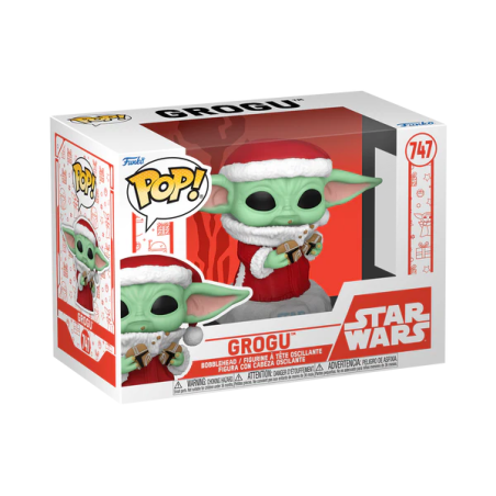 MANDALORIAN HOLIDAY - POP Star Wars N° 747 - Grogu (Santa) 