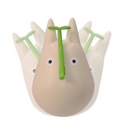 MON VOISIN TOTORO - Totoro Blanc avec feuille - Figurine Culbuto 4.9cm 